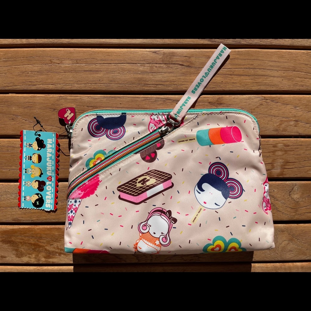 Harajuku cosmetic or toiletry bag